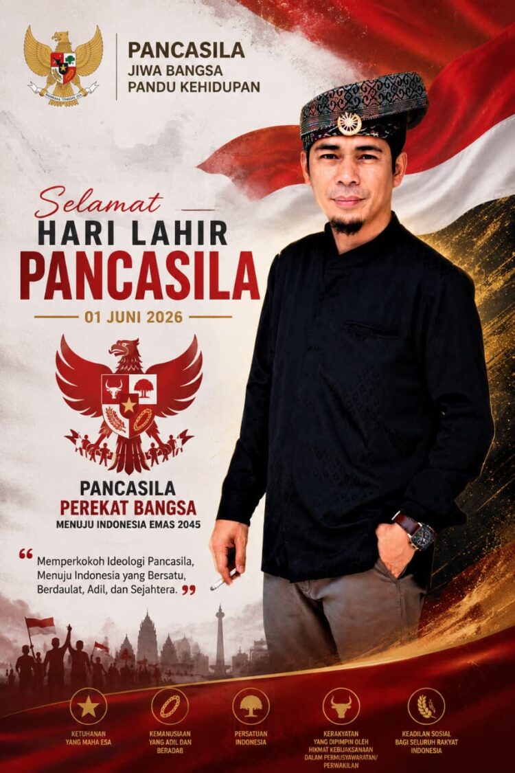 Peringatan Hari Lahir Pancasila 1 Juni 2026 Andi Champay: Pancasila Harus Menjadi Tuntunan Sikap, Bukan Sekadar Slogan