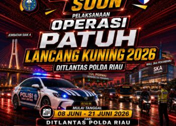 Operasi Patuh Lancang Kuning 2026 Digelar Serentak di Riau, Fokus pada 10 Sasaran Prioritas Pelanggaran Lalu Lintas