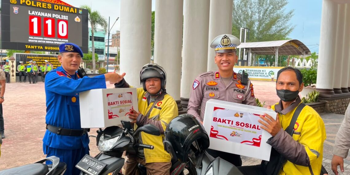 Hari ini Ratusan Paket Bansos disalurkan,Sambut Hari Bhayangkara ke-80 tahun 2026