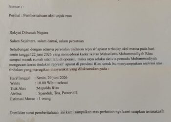 Nekat Aksi Damai Sendirian di Mapolda Riau, Aktivis Pemuda Muhammadiyah Desak Pengusutan Dugaan Kekerasan terhadap Kader IMM