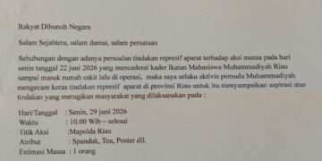 Nekat Aksi Damai Sendirian di Mapolda Riau, Aktivis Pemuda Muhammadiyah Desak Pengusutan Dugaan Kekerasan terhadap Kader IMM