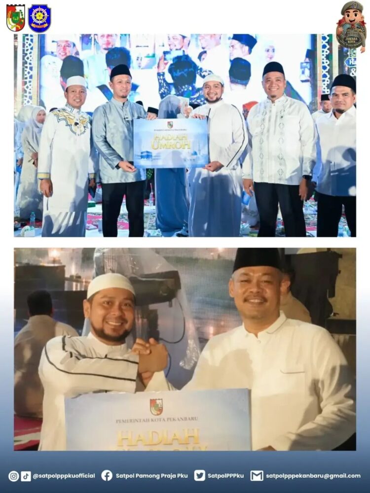 Momentum Penuh Berkah, Fakruddin Terima Hadiah Umrah pada Penutupan HUT ke-242 Kota Pekanbaru