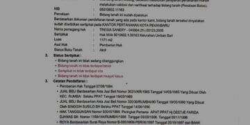 Penggantian Sertifikat Hilang Berproses, Dokumen BPN Tegaskan SHM Umban Sari Tetap Sah dan Berkekuatan Hukum