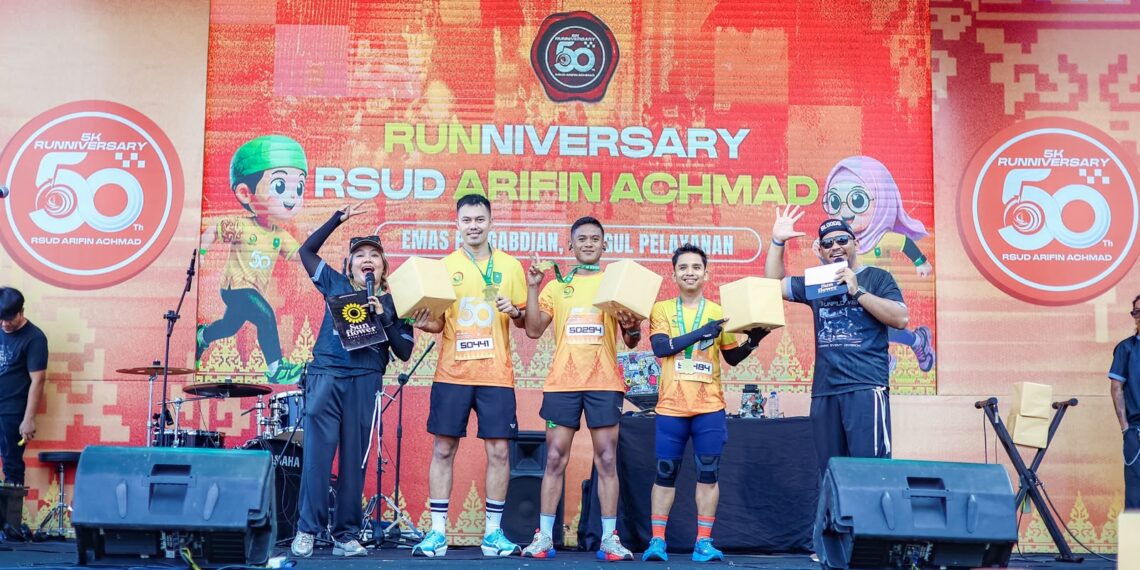 Prajurit Kodim 0301/Pekanbaru Torehkan Prestasi di Ajang Lari 5K RSUD Arifin Achmad