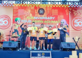 Prajurit Kodim 0301/Pekanbaru Torehkan Prestasi di Ajang Lari 5K RSUD Arifin Achmad