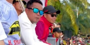 Festival unik ketinting boat racing resmi di buka Bupati Pelalawan di desa Kuala terusan