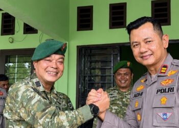 Perkuat Soliditas TNI–Polri, Polsek Sungai Apit dan Koramil 02 Bersatu Jaga Kamtibmas serta Keutuhan NKRI