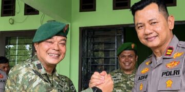 Perkuat Soliditas TNI–Polri, Polsek Sungai Apit dan Koramil 02 Bersatu Jaga Kamtibmas serta Keutuhan NKRI