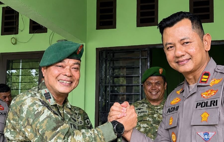 Perkuat Soliditas TNI–Polri, Polsek Sungai Apit dan Koramil 02 Bersatu Jaga Kamtibmas serta Keutuhan NKRI