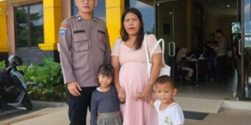 Sederhana Namun Bermakna, Polsek Payung Sekaki Wujudkan Keinginan Ibu Hamil Berfoto Bersama Polisi