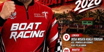 Bupati Zukri Buka Pelalawan Boat Racing 2026, Sport Tourism Sungai Kampar Siap Mendunia