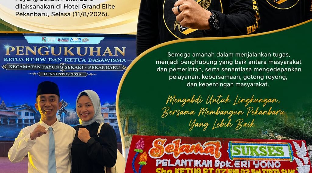 Eri Yono Pengurus Tanjak Bertuah Dilantik Jadi Ketua RT, Siap Mengabdi untuk Warga Tirta Siak
