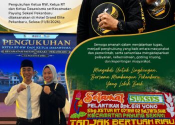 Eri Yono Pengurus Tanjak Bertuah Dilantik Jadi Ketua RT, Siap Mengabdi untuk Warga Tirta Siak
