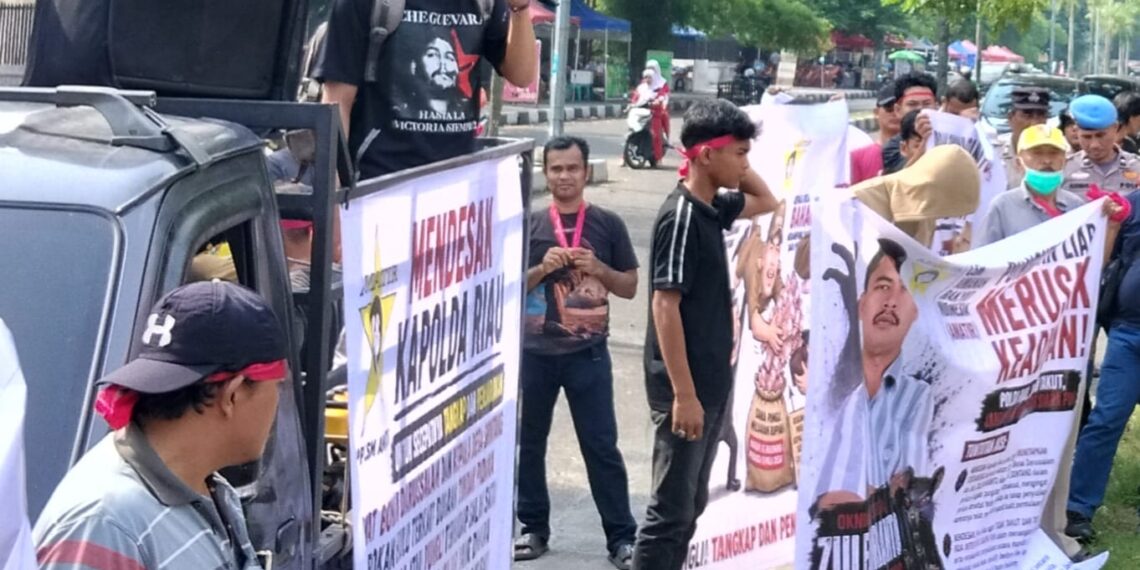 KMPKS dan LSM AMATIR Desak Kapolda Riau Tuntaskan Dugaan Pungli Perbaikan Jalan Rp1,2 Miliar
