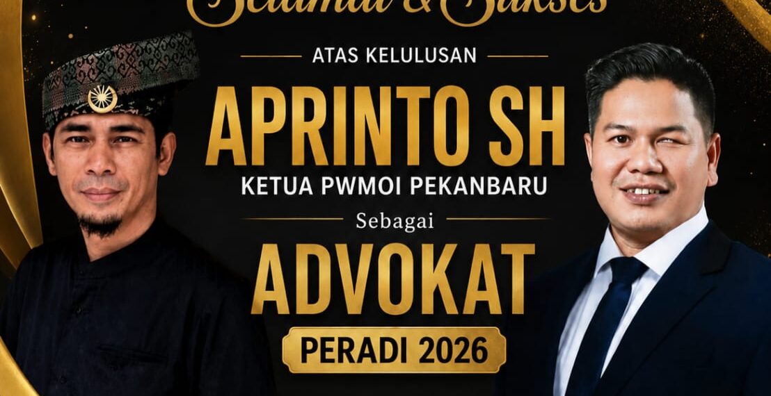 Aprianto, S.H. Lulus UPA 2026, Andi Champay: Jadikan Profesi Advokat sebagai Jalan Pengabdian