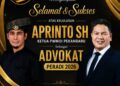 Aprianto, S.H. Lulus UPA 2026, Andi Champay: Jadikan Profesi Advokat sebagai Jalan Pengabdian