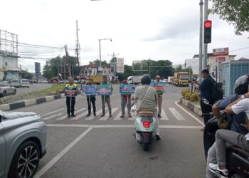 Polantas Aceh Gandeng Ojol Kampanyekan Keselamatan: Jangan Biarkan Terburu-buru Mengorbankan Nyawa