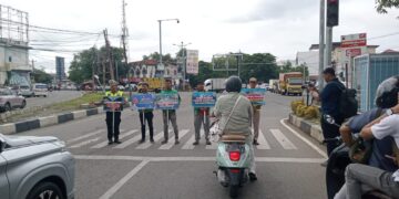 Polantas Aceh Gandeng Ojol Kampanyekan Keselamatan: Jangan Biarkan Terburu-buru Mengorbankan Nyawa