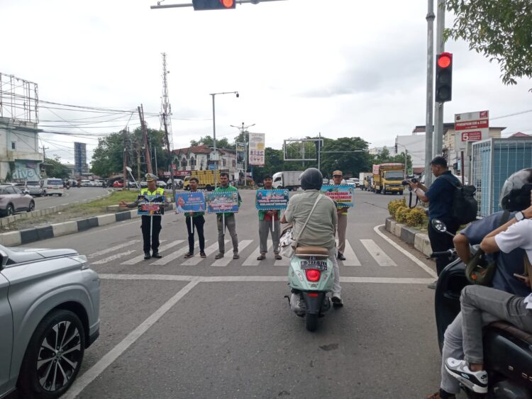 Polantas Aceh Gandeng Ojol Kampanyekan Keselamatan: Jangan Biarkan Terburu-buru Mengorbankan Nyawa