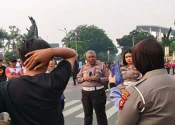 Car Free Day Pekanbaru Jadi Ruang Edukasi, Polantas Karib Kampanyekan Keselamatan dan Green Policing