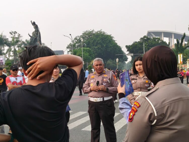 Car Free Day Pekanbaru Jadi Ruang Edukasi, Polantas Karib Kampanyekan Keselamatan dan Green Policing