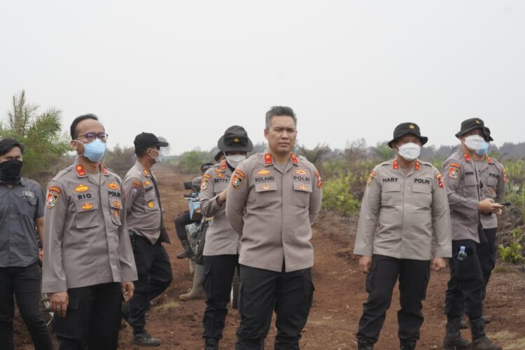 Sespimmen Polri dan Pemkab Inhu Turun Langsung, Karhutla di Seberida Ditangani dengan Teknologi Drone