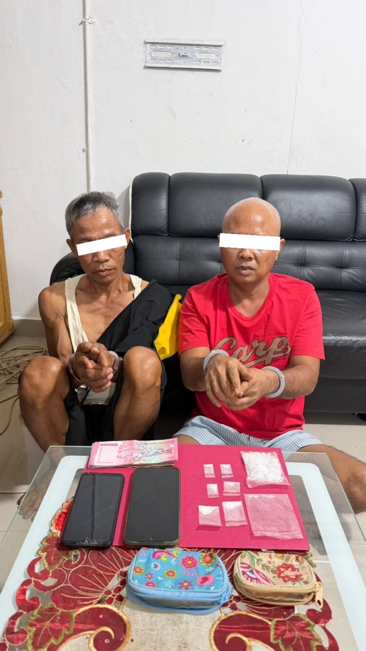 Polsek Mandau Ungkap Penyalahgunaan Sabu, Dua Tersangka Diamankan dan 8 Paket Barang Bukti Disita