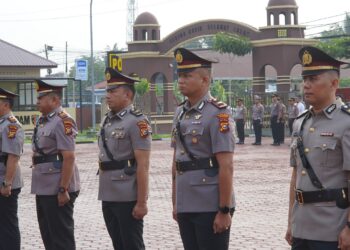 Kapolres Bengkalis Pimpin Sertijab Tiga Kapolsek, Tekankan Profesionalisme dan Pelayanan kepada Masyarakat