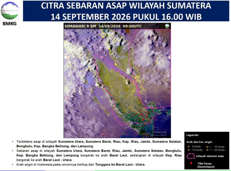 BMKG Deteksi, Riau Terdampak Asap Kiriman