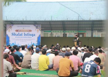Shalat Istisqa Bersama Warga Binaan, Lapas Pekanbaru Perkuat Pembinaan Kerohanian dan Kepedulian Lingkungan
