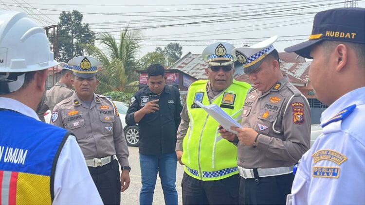 Jalan 2,8 Kilometer Disurvei, Ditlantas Polda Riau Temukan Sejumlah Titik Perlu Pembenahan