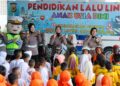 Belajar Sambil Bermain, 207 Anak PAUD-TK Dikenalkan Keselamatan Berlalu Lintas di Mako Ditlantas Polda Aceh