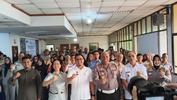 Jasa Raharja Riau Bersama Ditlantas Polda Riau Gelar Sosialisasi Keselamatan Transportasi dalam Rangka Bulan Keselamatan Transportasi 2026