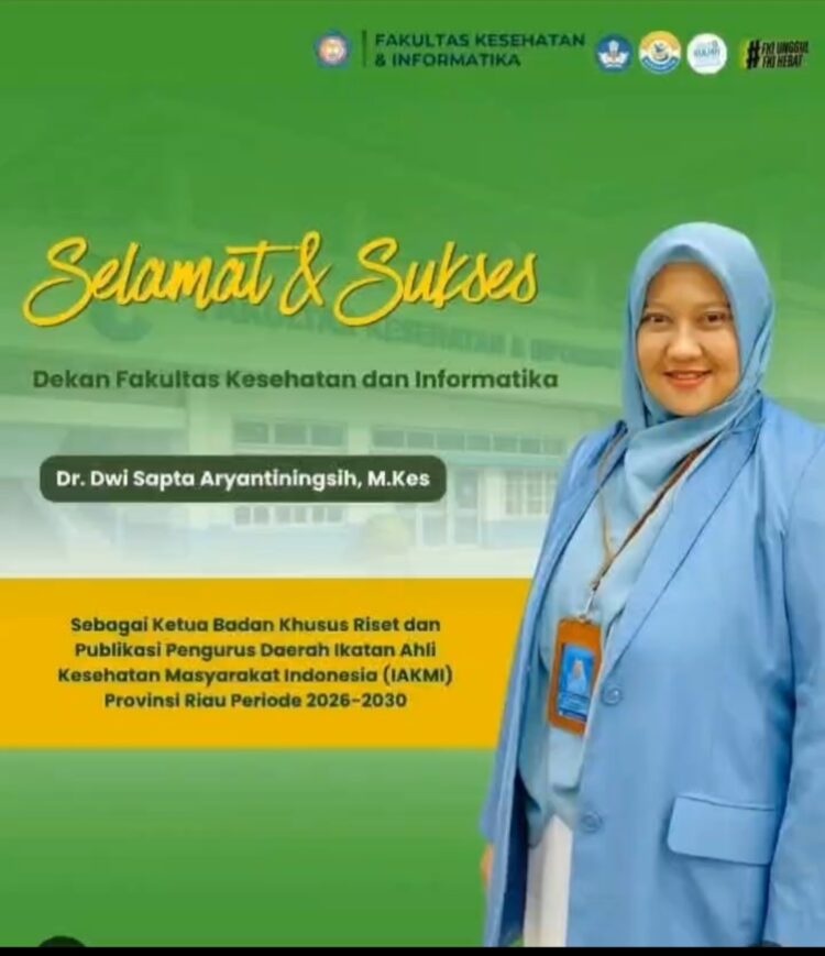 Yeni Astuti Sampaikan Ucapan Selamat untuk Dr. Dwi Sapta Aryantiningsih, M.Kes, Atas Amanah Baru di IAKMI Riau
