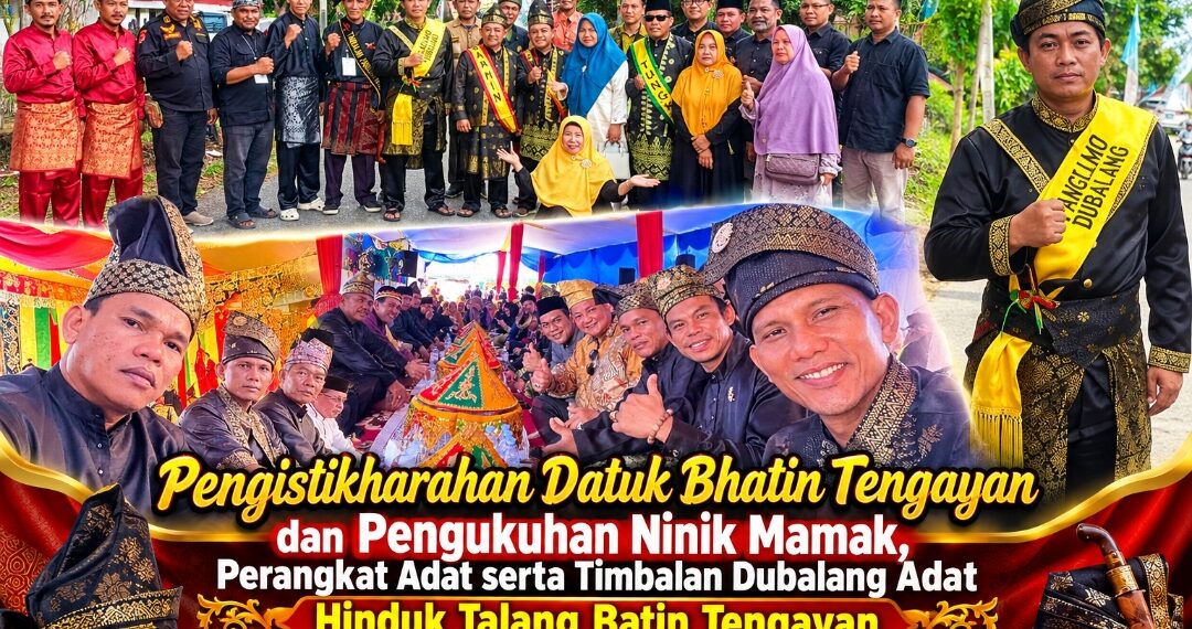 Kental dengan Tradisi Melayu, Bhatin Tengayan Kukuhkan Ninik Mamak dan Perangkat Adat di Pekanbaru