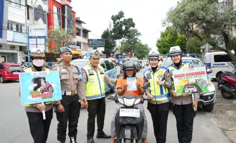 Hari kedua Operasi Patuh Lancang Kuning 2026, Polda Riau dorong budaya tertib berlalu lintas