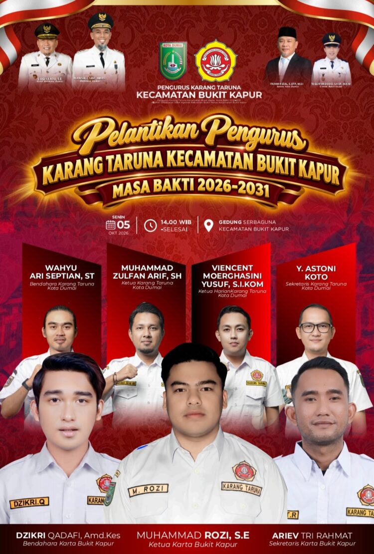 Muhammad Rozi Pimpin Karang Taruna Bukit Kapur, Pemuda Didorong Jadi Motor Perubahan